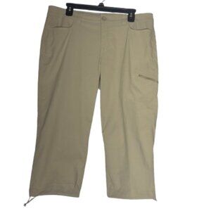 Eddie Bauer Tan Capri Pants Size 14